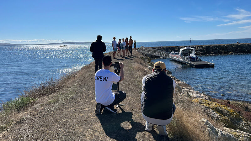 Fuller crew behind the scenes on Kangaroo Island