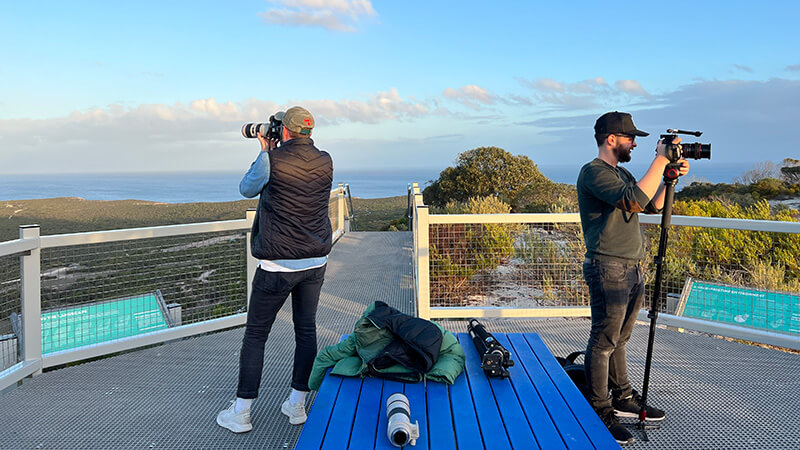 Fuller crew behind the scenes on Kangaroo Island