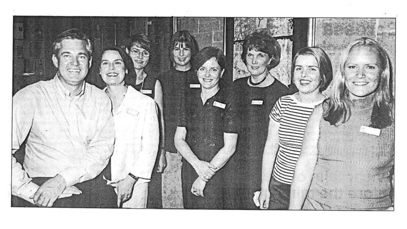Newspaper clipping picturing the Fuller team in the year 200