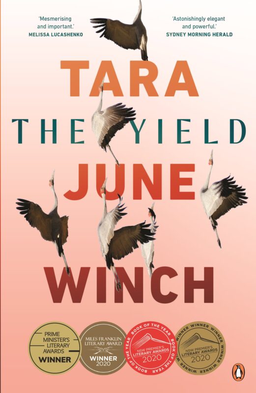 Book cover featuring The Yield by Tara June Winch