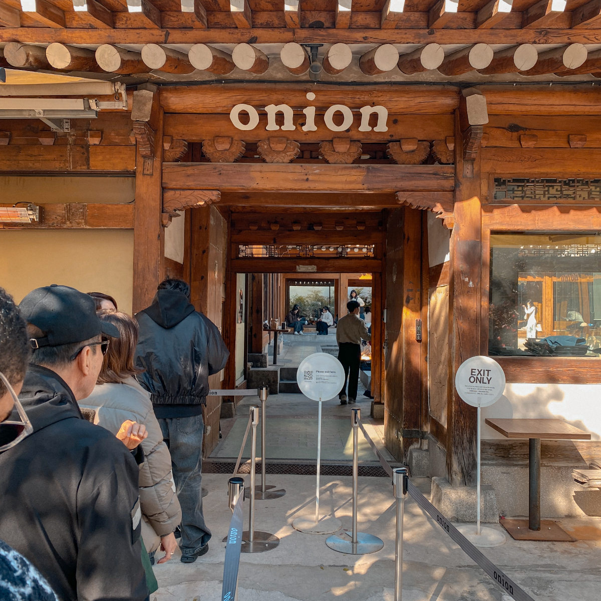 Exterior view of the popular bakery Onion