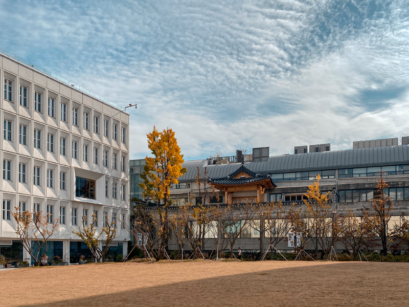 Exterior buildings at the Museum of Craft Art